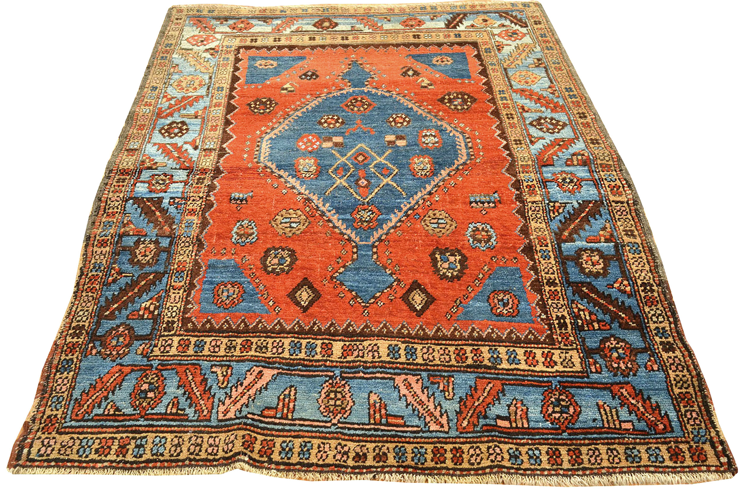 Antique Persian Bakshaish rug, Heriz area, circa 1890