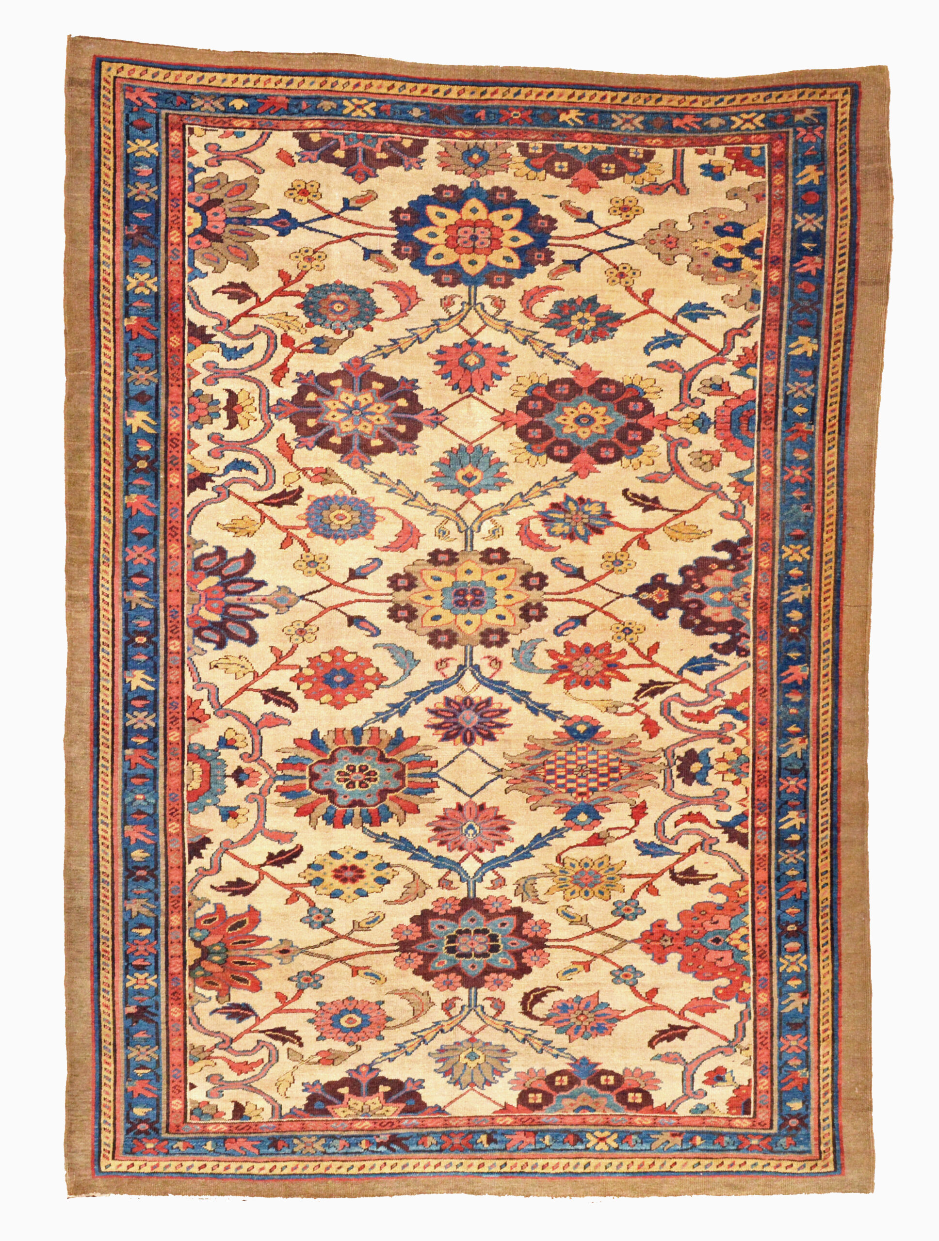 Antique northwest Persian Bakshaish rug from the Heriz area