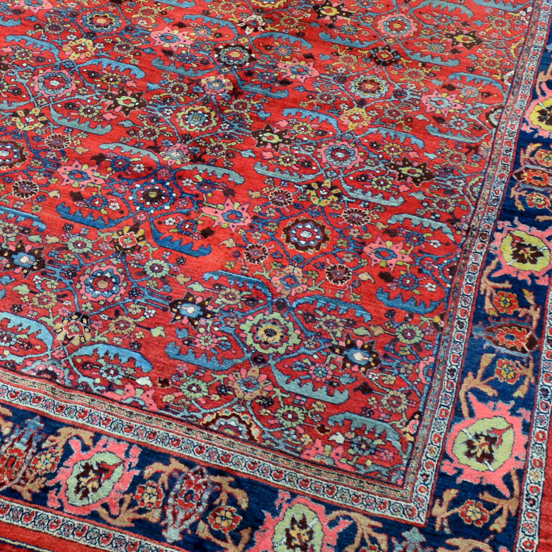 Detail of an antique Persian Bidjar carpet - Douglas Stock Gallery, South Natick / Wellesley, MA area