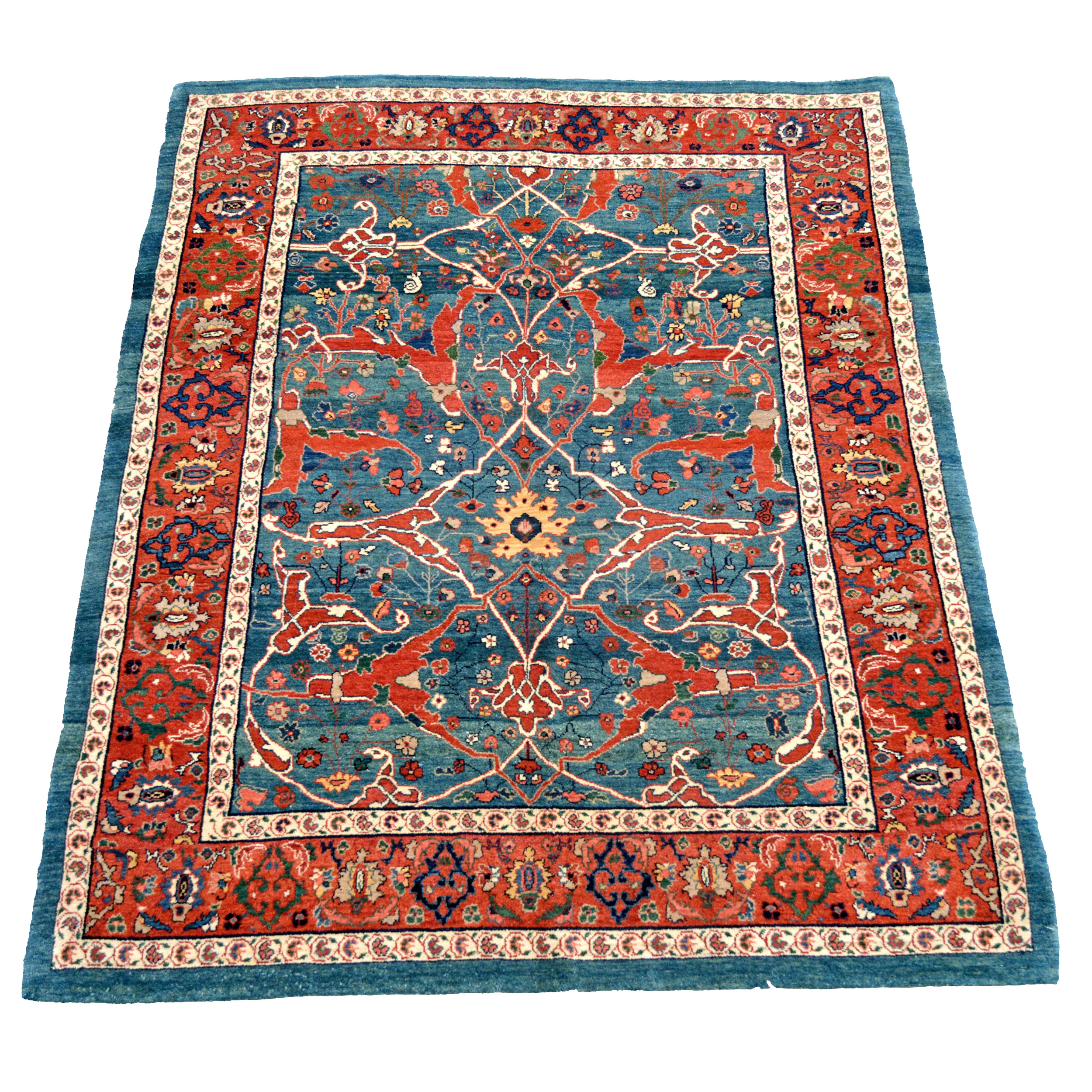 Contemporary hand woven Bidjar rug with Split Arabesque design - Douglas Stock Gallery, new Oriental rugs Boston,MA area