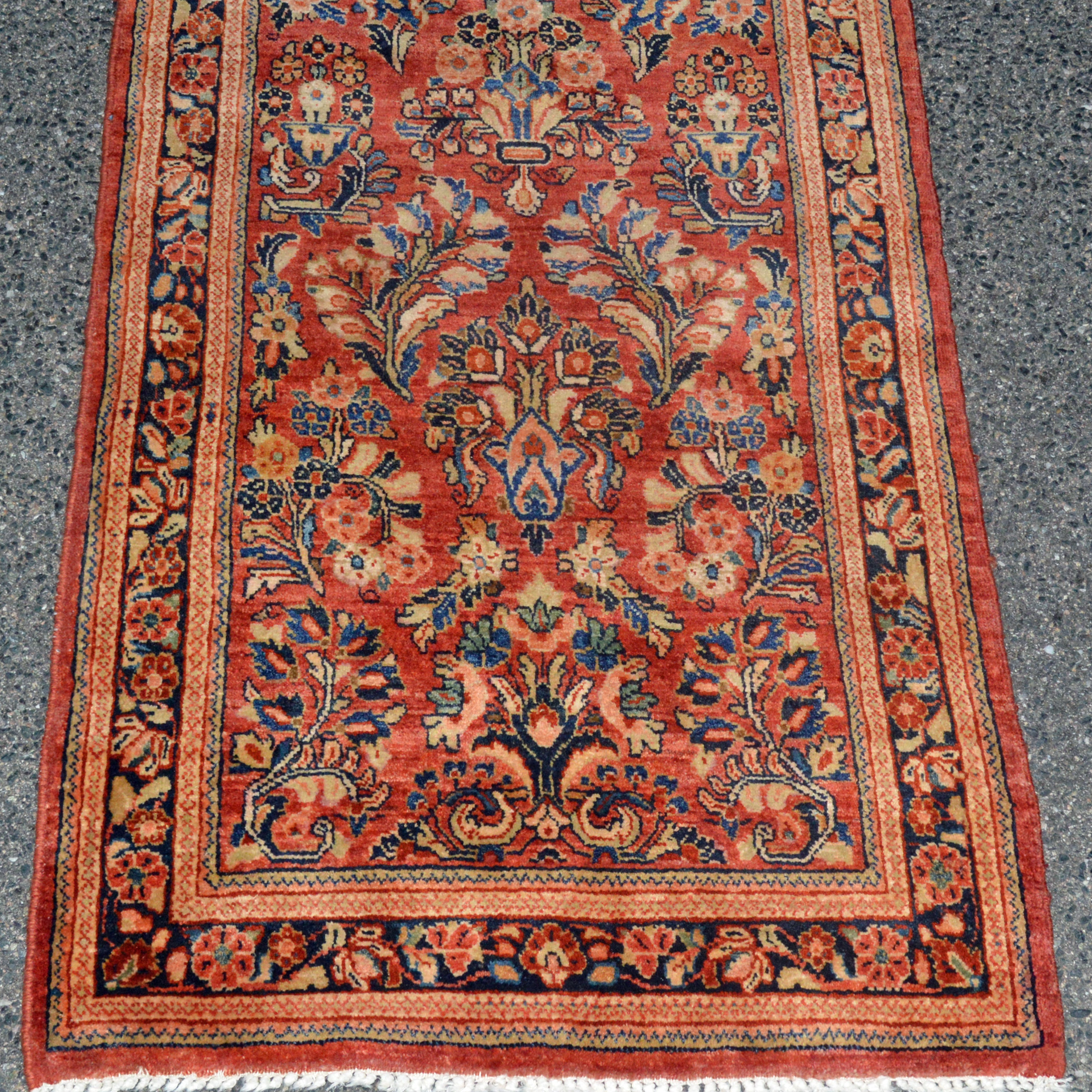 Vintage Persian Sarouk runner, Douglas Stock Gallery, antique, vintage and new Oriental rugs Boston,MA area