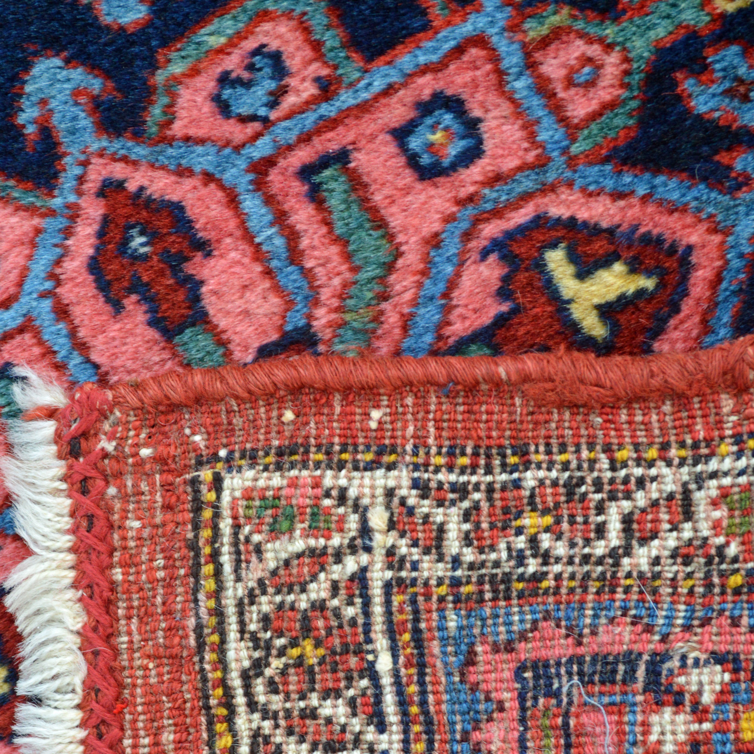 Weave detail from an antique Persian Bidjar rug, Douglas Stock Gallery, antique Persian rugs Boston,MA area, antique rugs New England