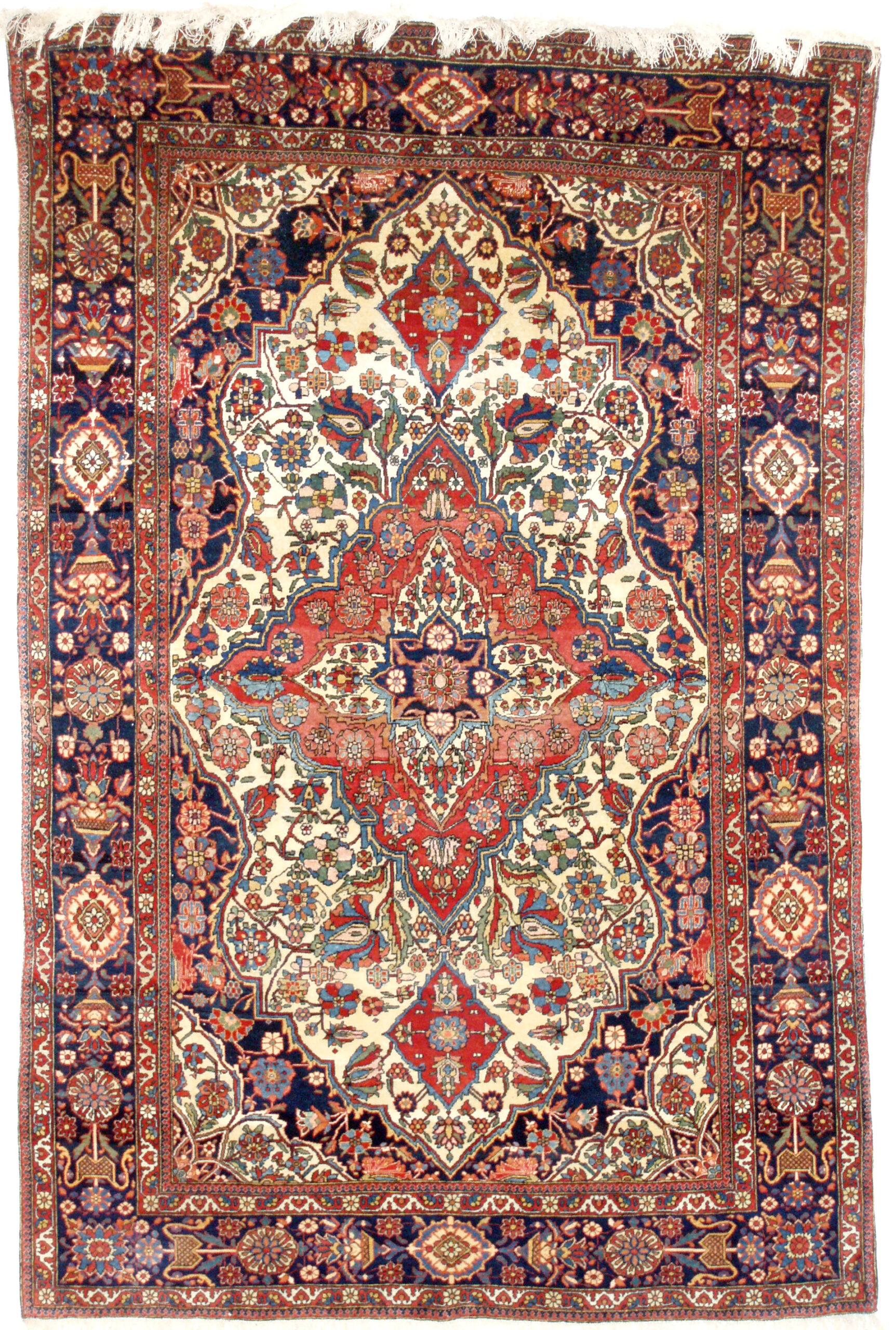 Antique Mohtasham Kashan rug, central Persia, circa 1900 - Douglas Stock Gallery, antique rugs Boston,MA area New England