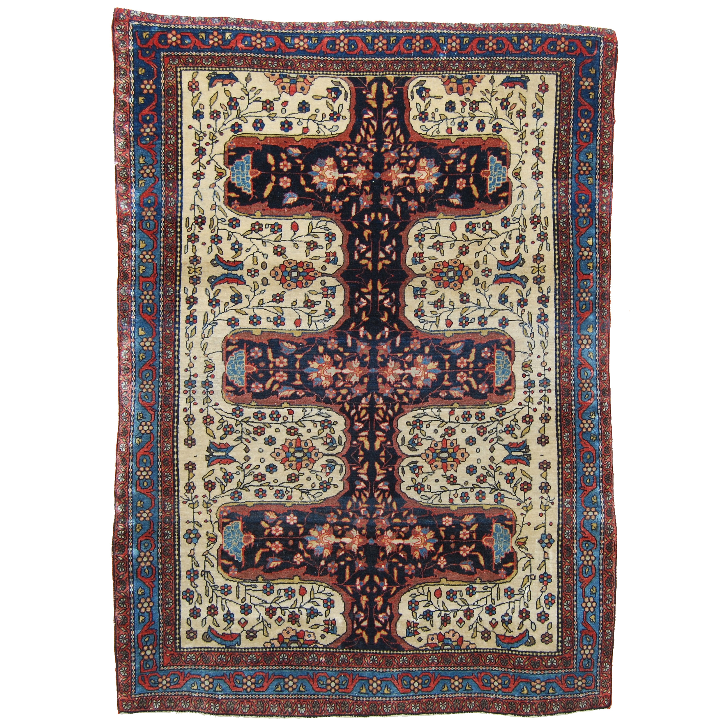 Douglas Stock Gallery Antique Oriental Rug Research Archives, antique Persian Fereghan Sarouk rug, antique rugs Boston,MA area