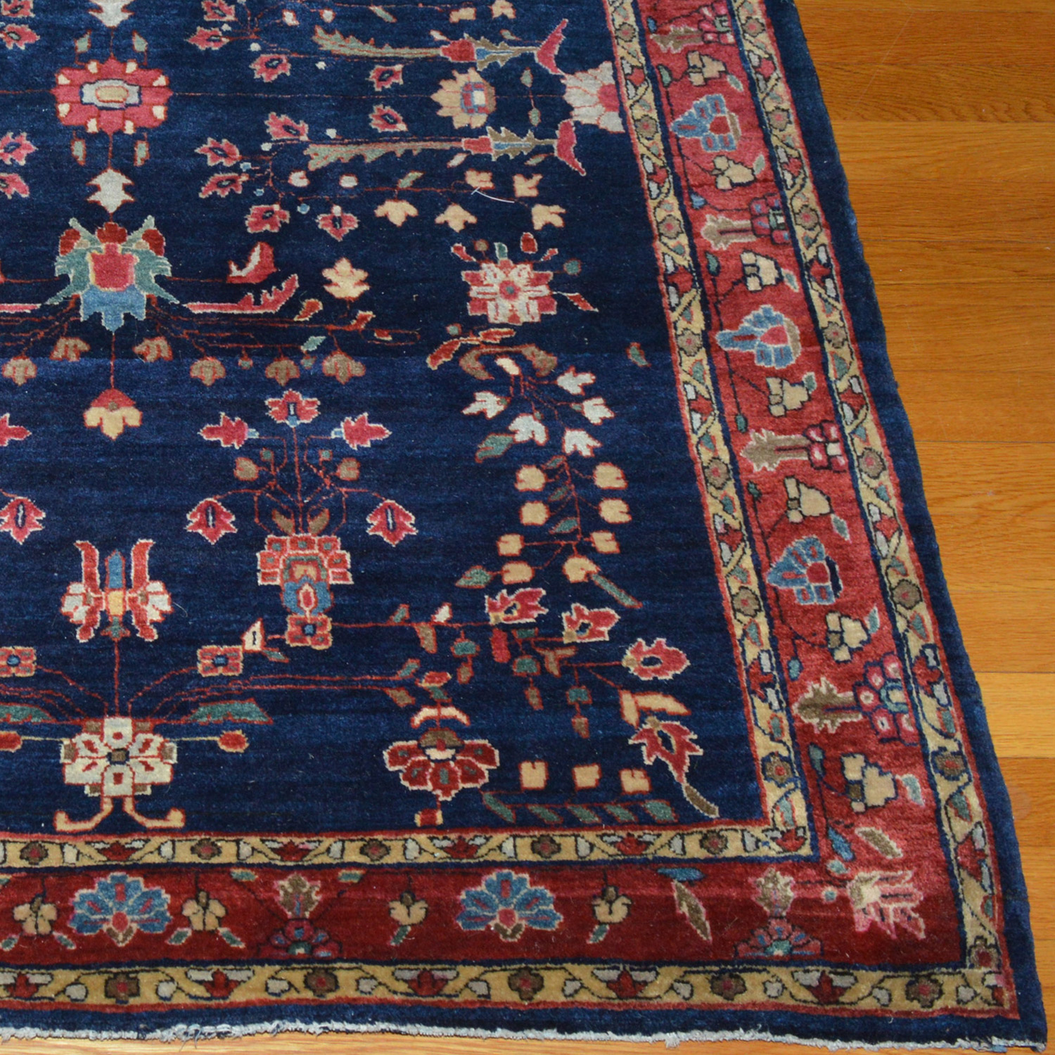 Detail of an antique Sarouk rug, circa 1910, Douglas Stock Gallery, antique rugs Boston,MA area, antique rugs New York
